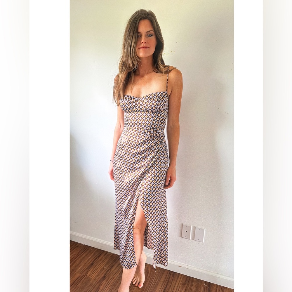 Reformation Marguerite Silk Dress